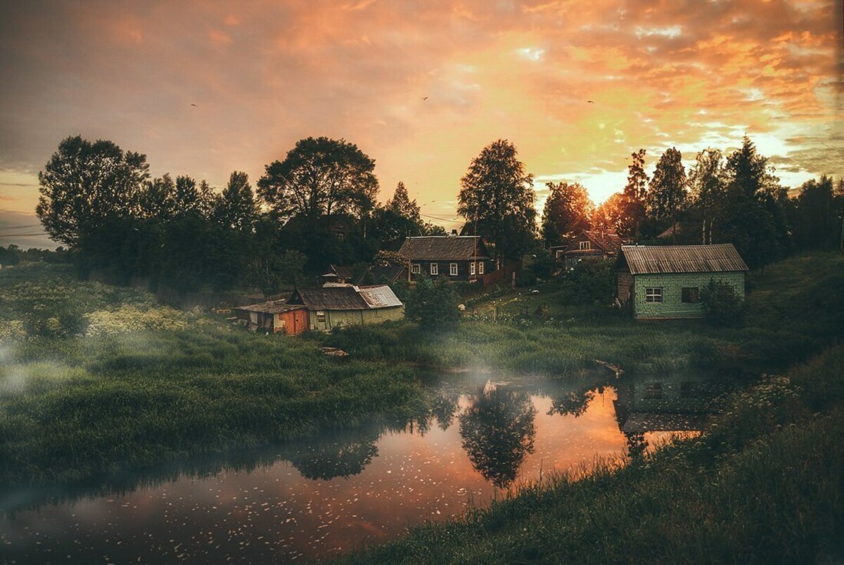 Красивые Деревенские пейзажи