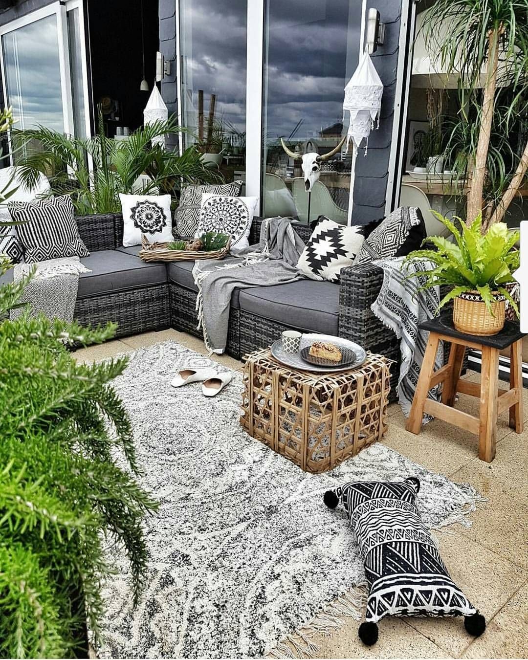 Декор террасы Boho