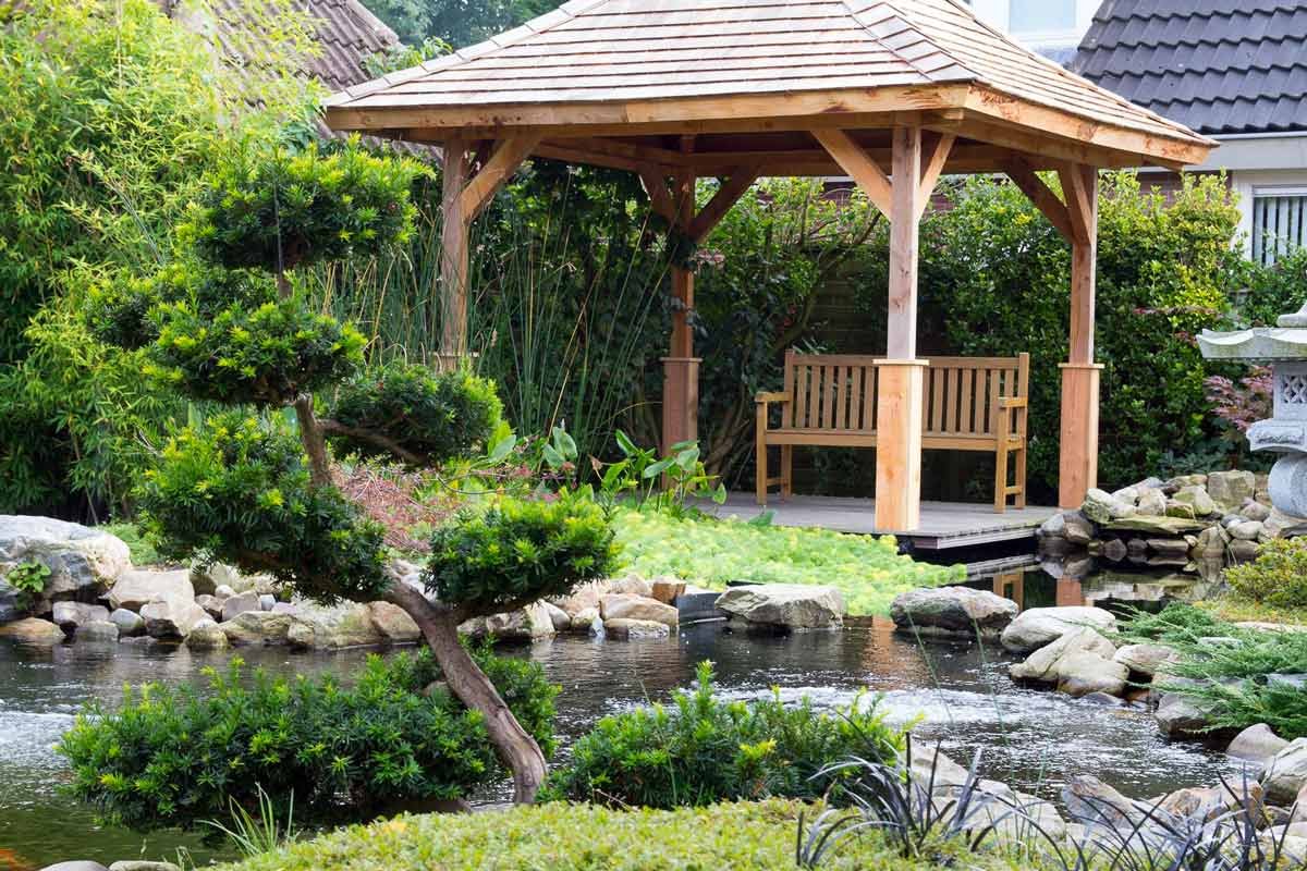 Сад Japanse tuin в Бельгии