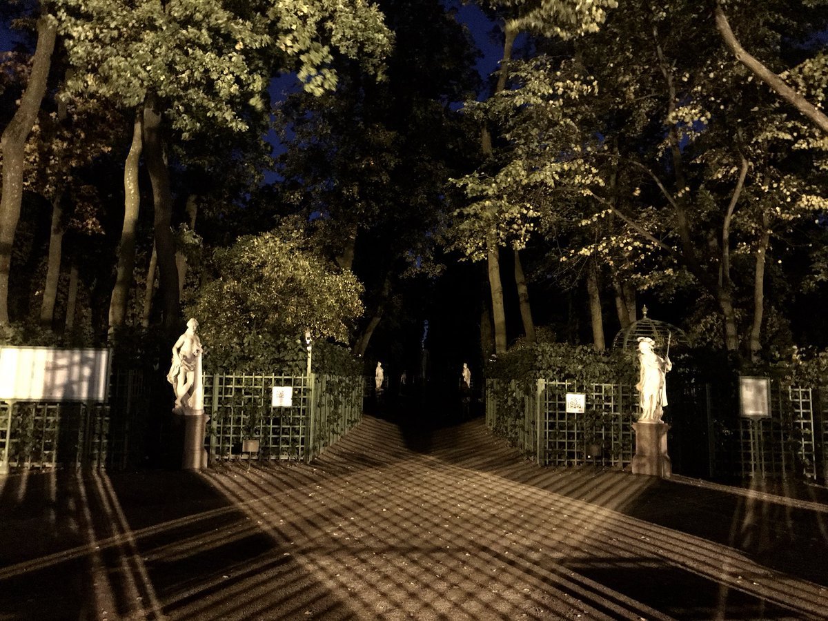 СПБ ночь в летнем саду
