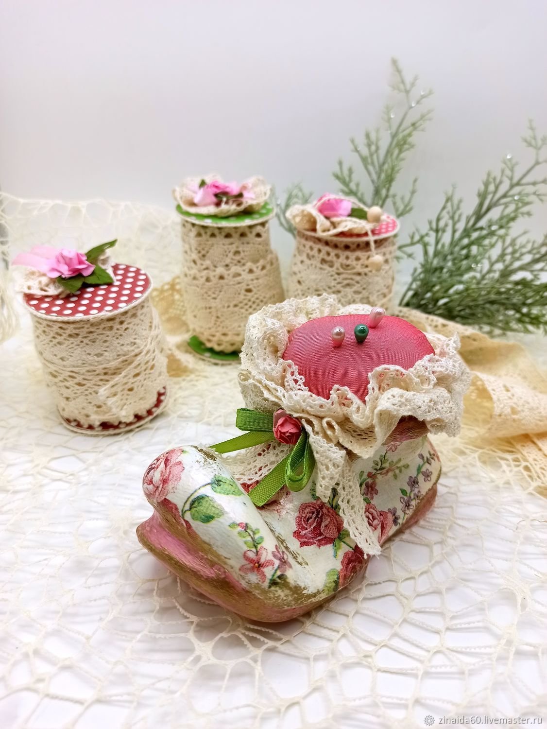 Игольница керамика
