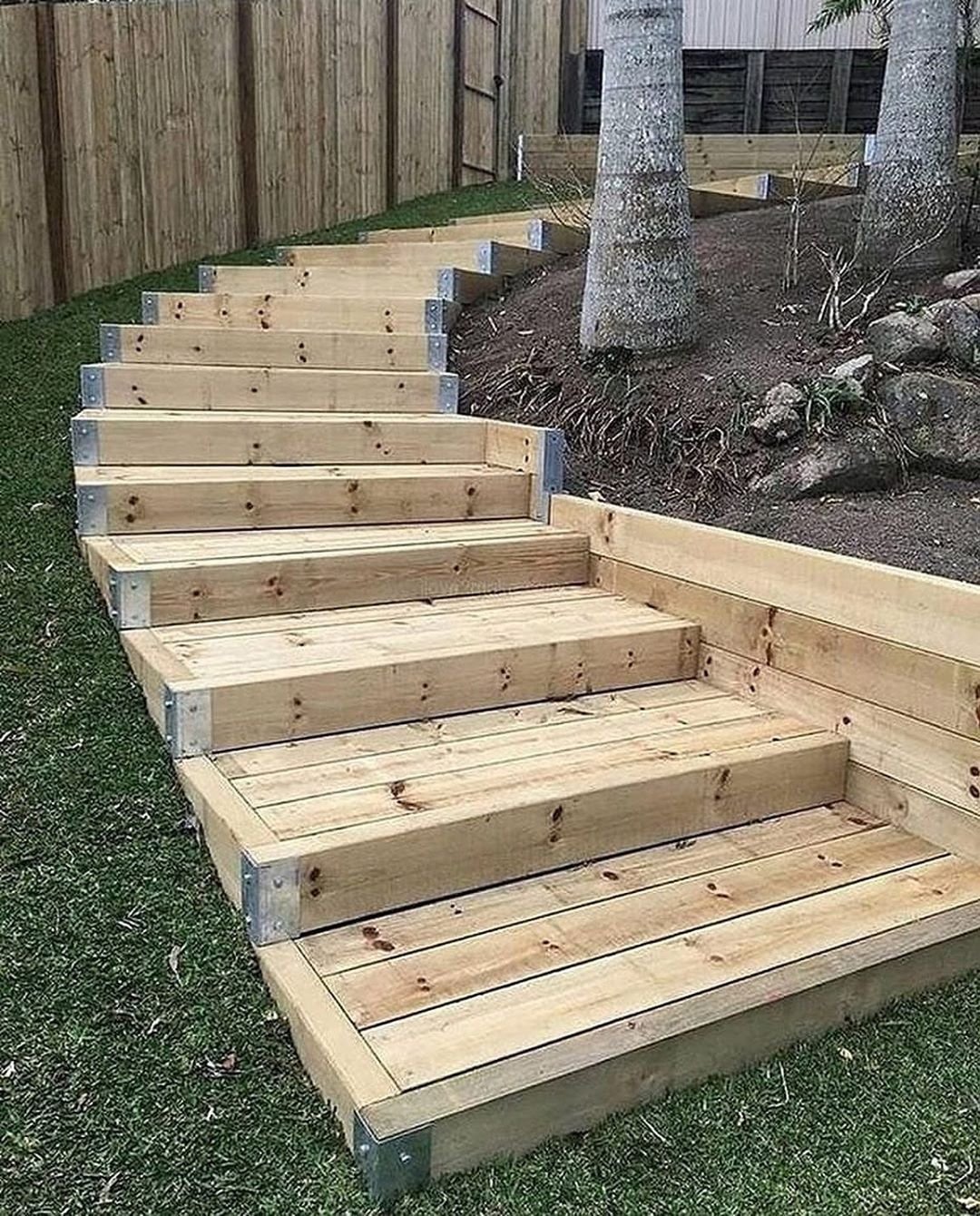 Ступеньки из бруса