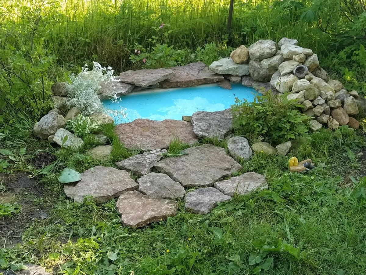 Пруд из ванны