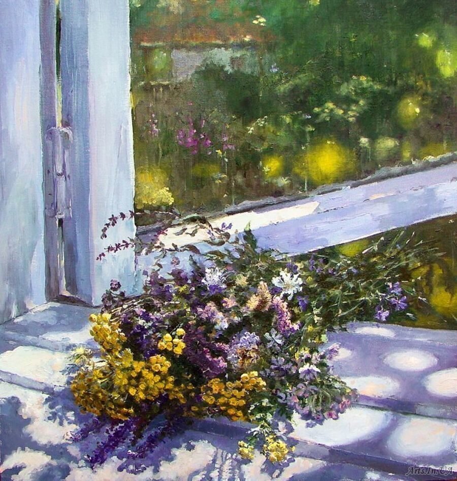Художник Юшина Елена картины лето