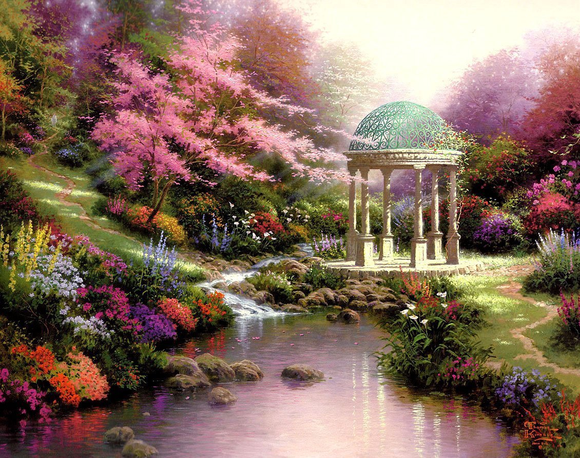 Райский сад *художник Thomas Kinkade
