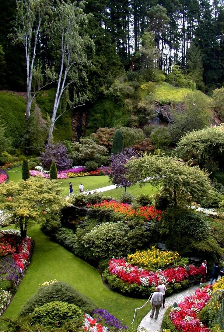 "Сады Бутчартов (the Butchart Gardens) Ванкувер, Канада
