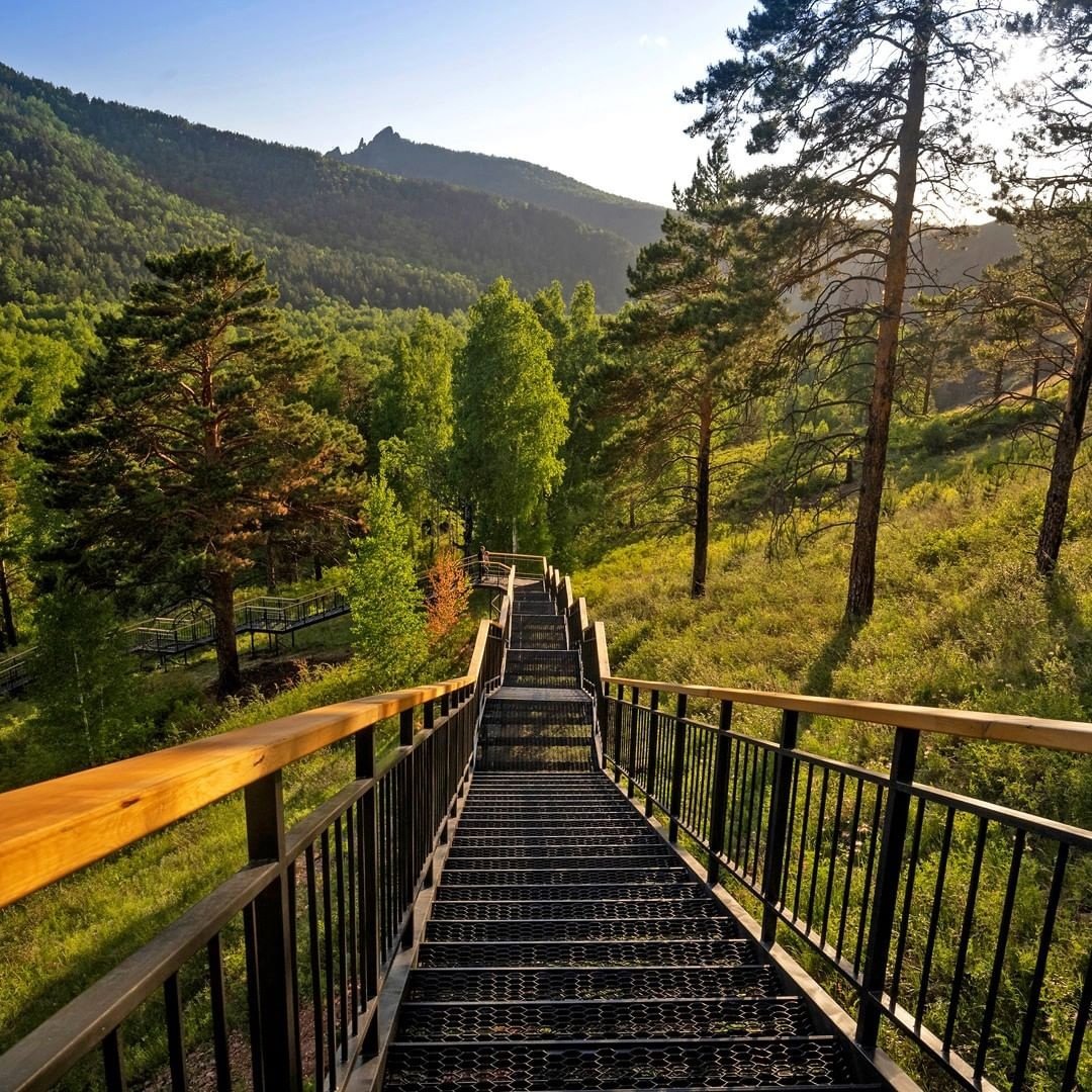 Лестница на Торгашинский хребет Красноярск