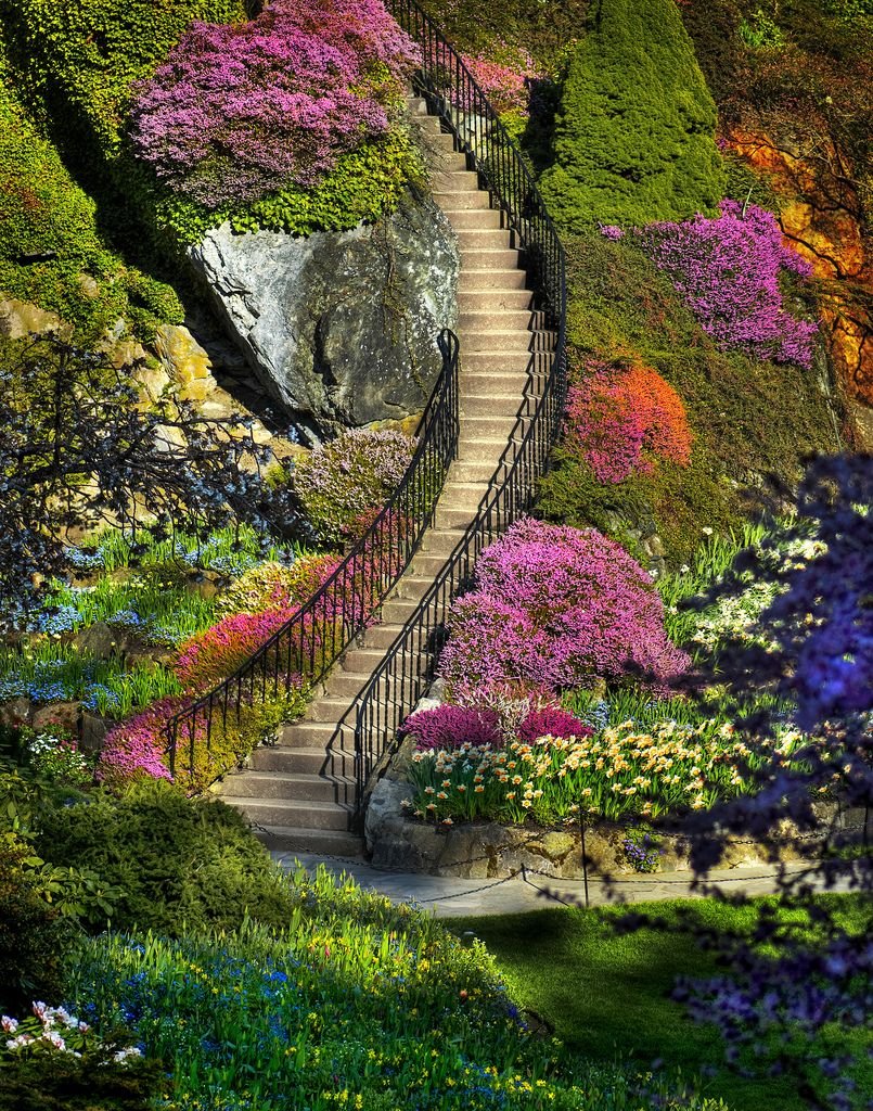 "Сады Бутчартов (the Butchart Gardens) Ванкувер, Канада