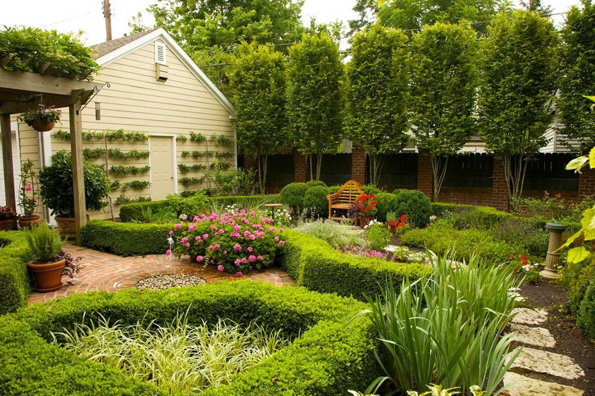 Современный дизайн сада и огорода