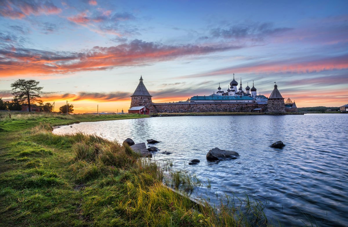 Соловецкий монастырь закат