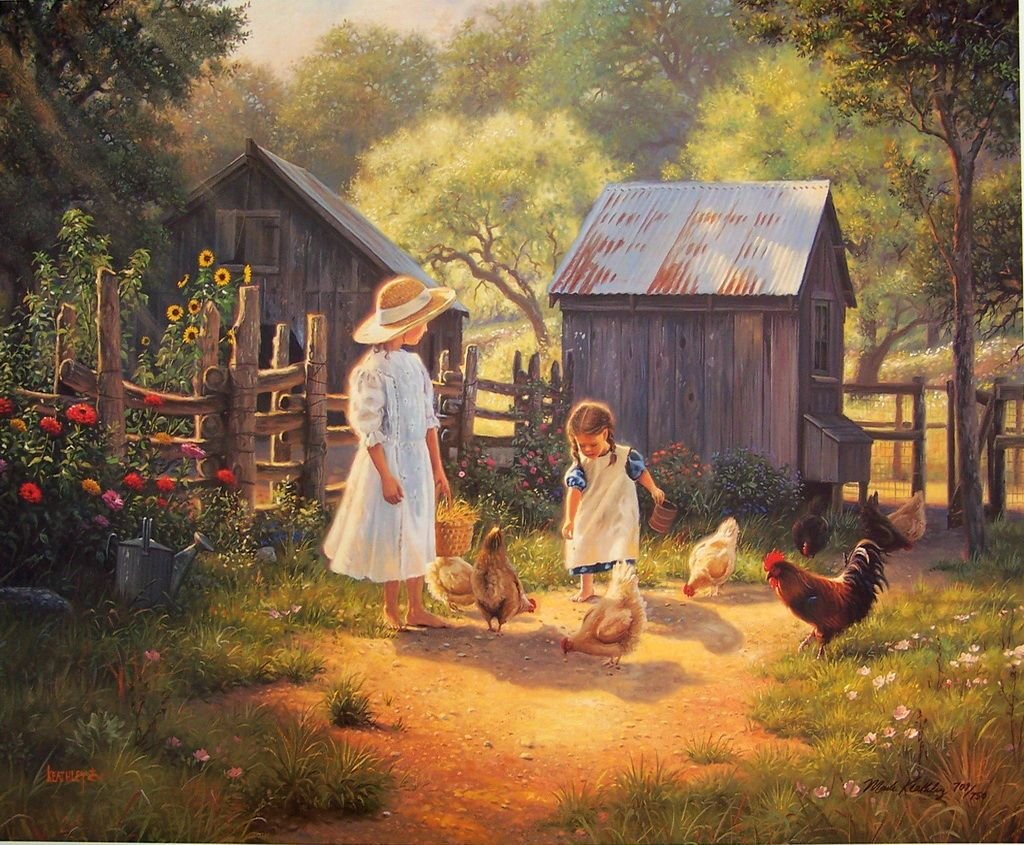 Художник Mark Keathley деревенская жизнь