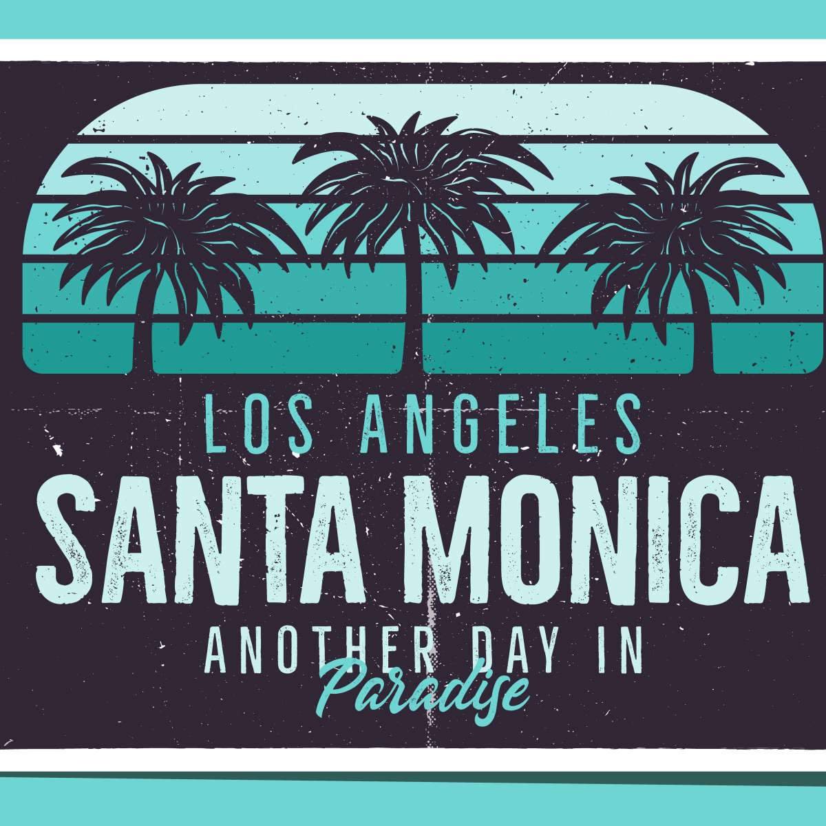 Santa Monica Beach vector
