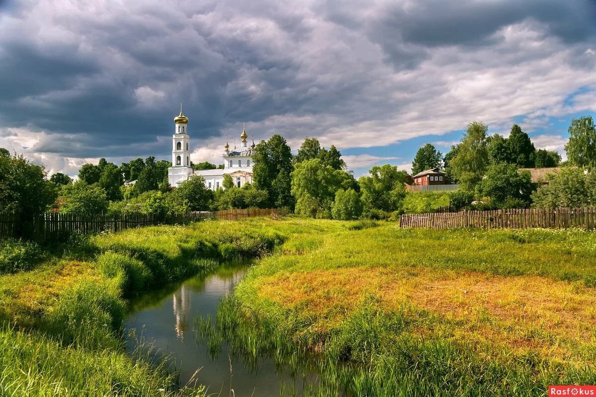 Родные просторы Пушгоры панорама