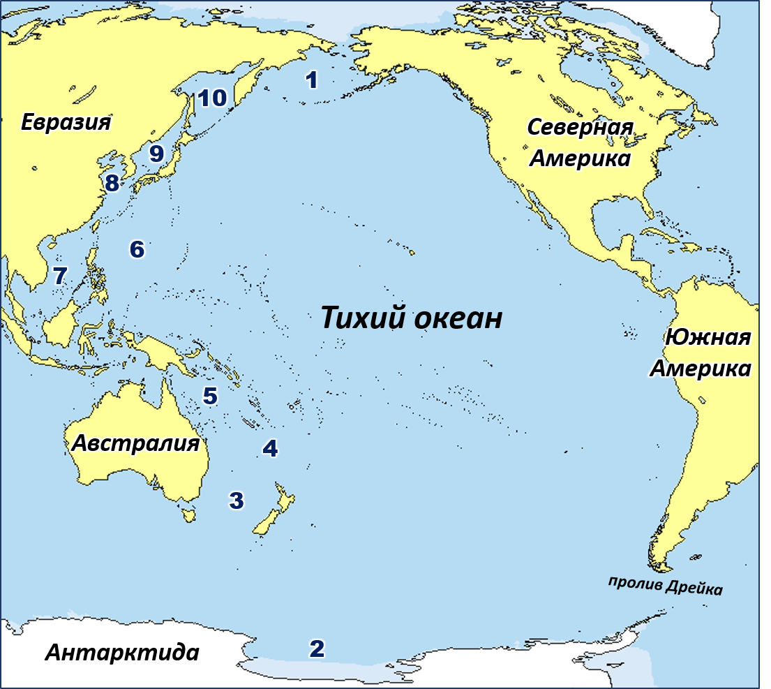 Группа островов в западной части тихого океана. Карта Тихого океана со странами. Тихий океан на карте. Северная часть Тихого океана на карте.