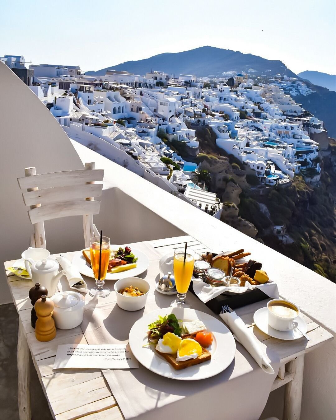 Santorini Греция кафе