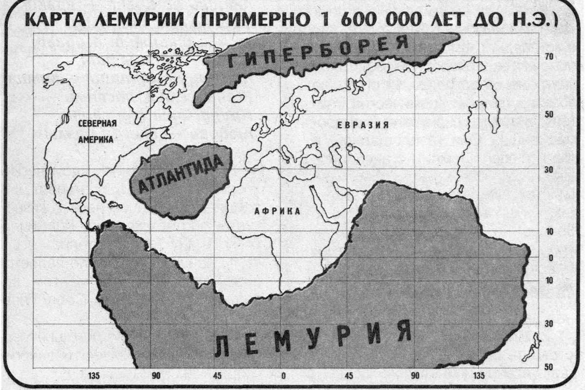 Лемурия и Атлантида Гипербореи