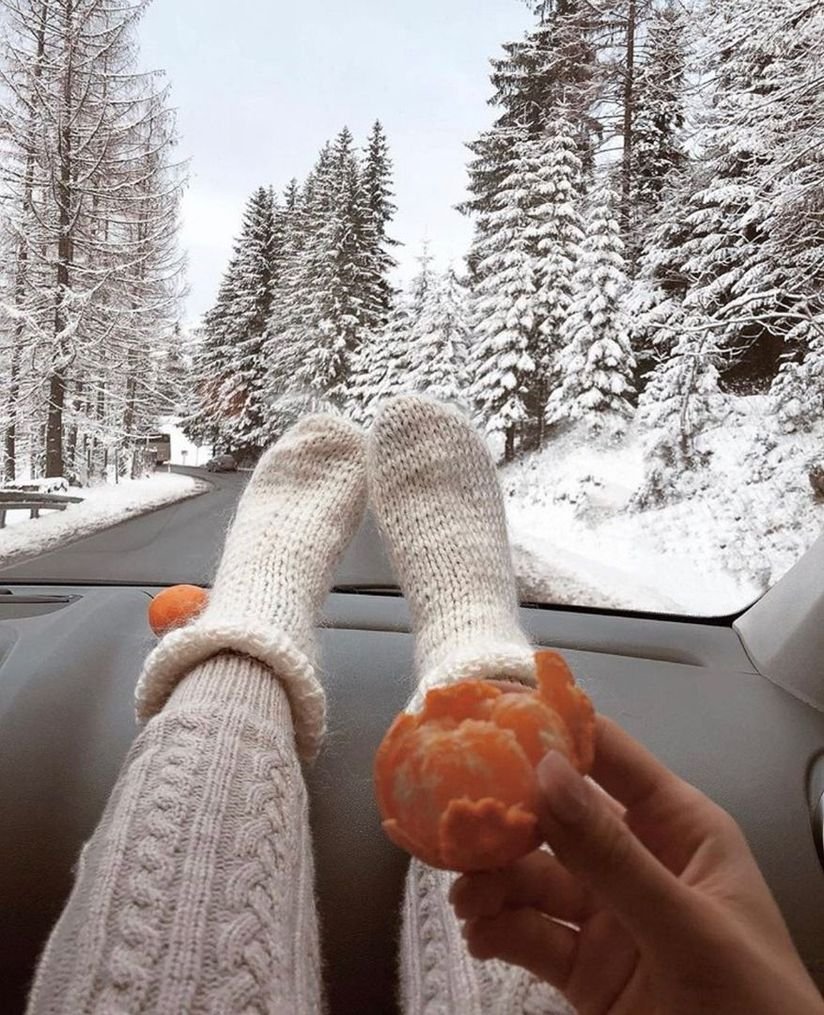 Ноги в снегу