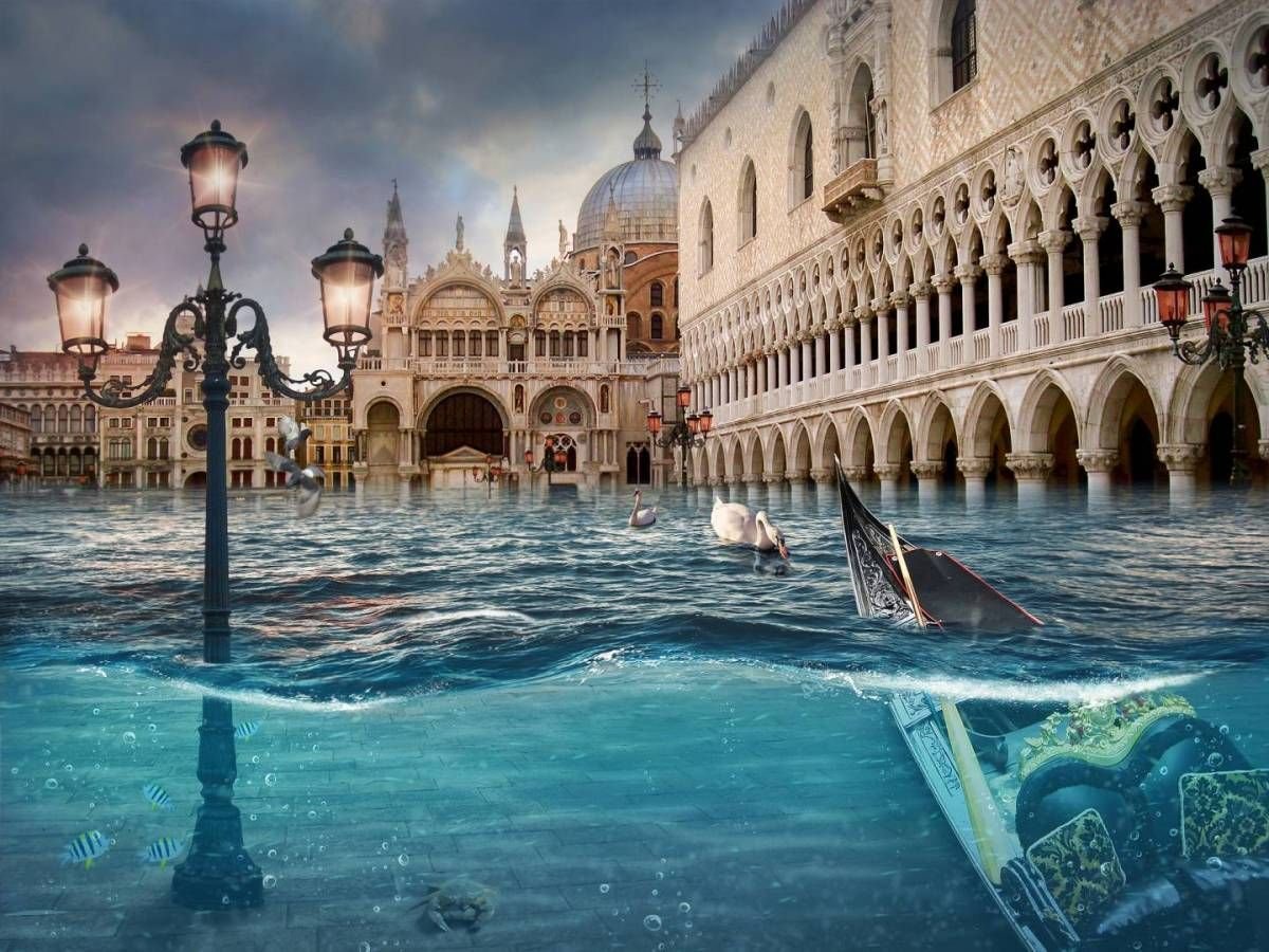 Венеция арт под водой