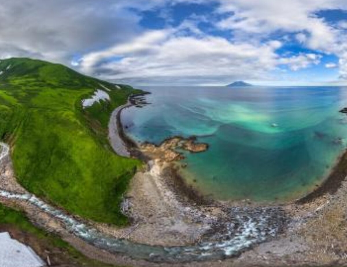 Остров Парамушир водопад