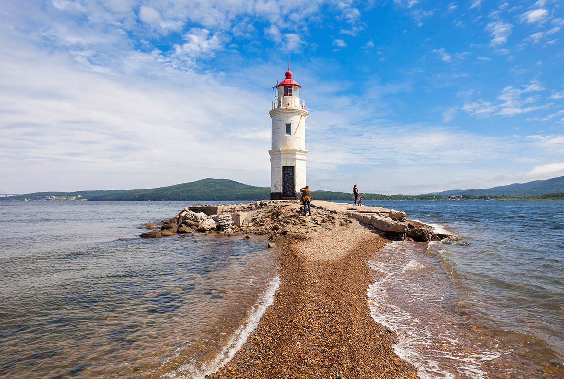 Владивосток tokarevskaya Koshka Lighthouse