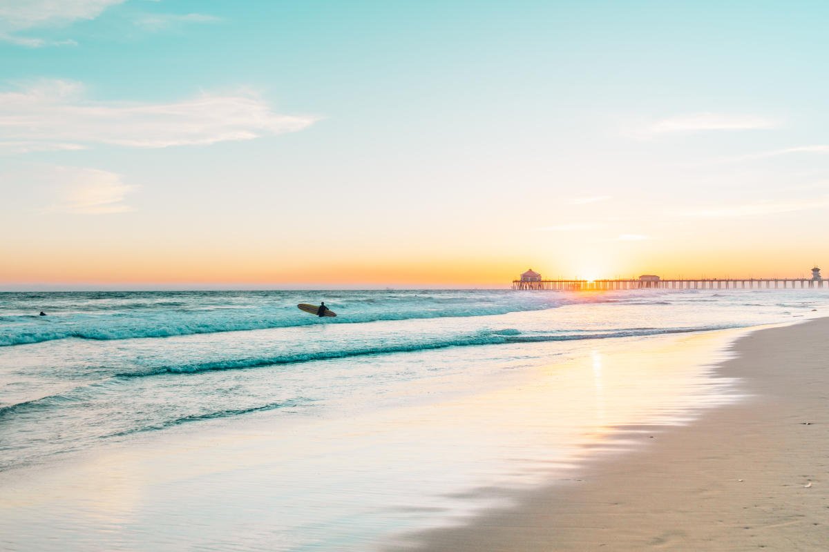 Presentation background photo Beaches Modern