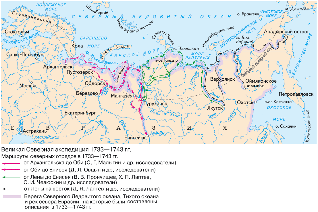 Великая Северная Экспедиция 1733