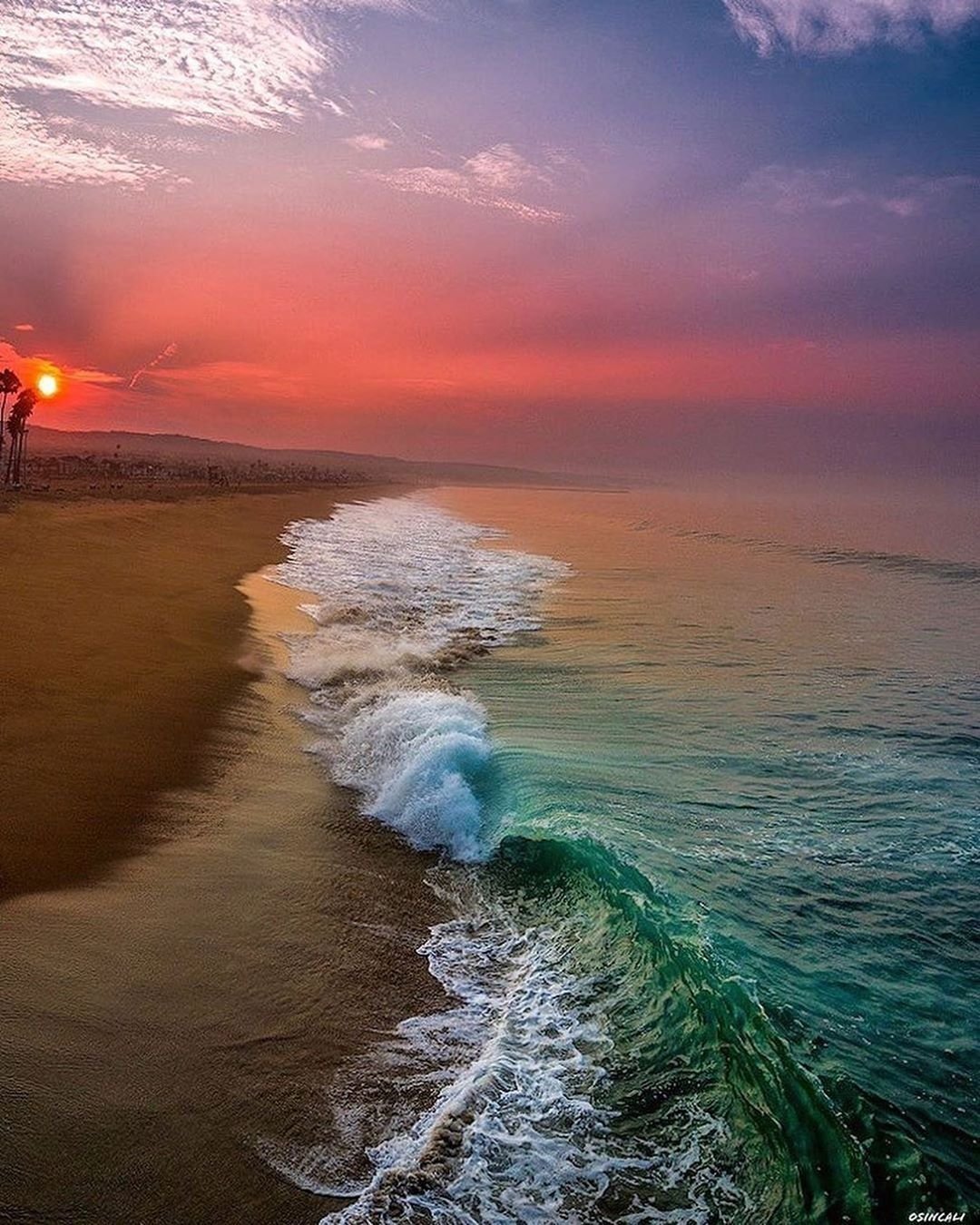 Закат на море