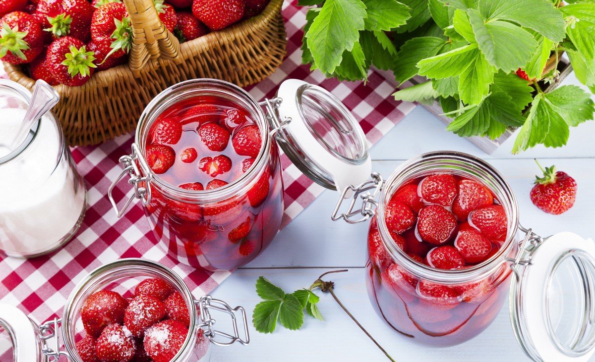 Клубничное варенье без варки
