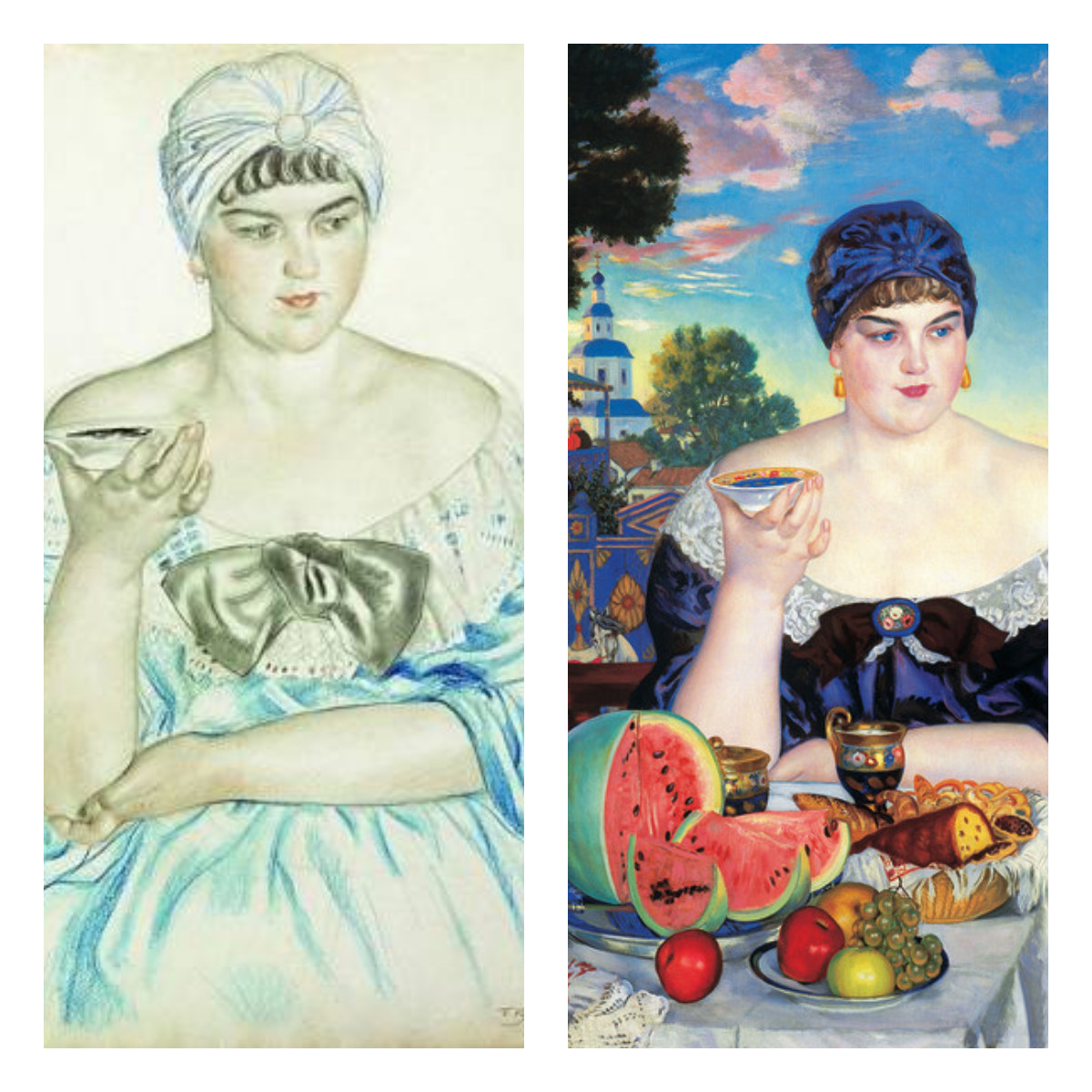 Кустодиев Купчиха 1915