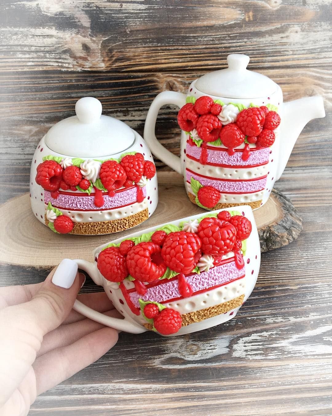 Сахарница из полимерной глины