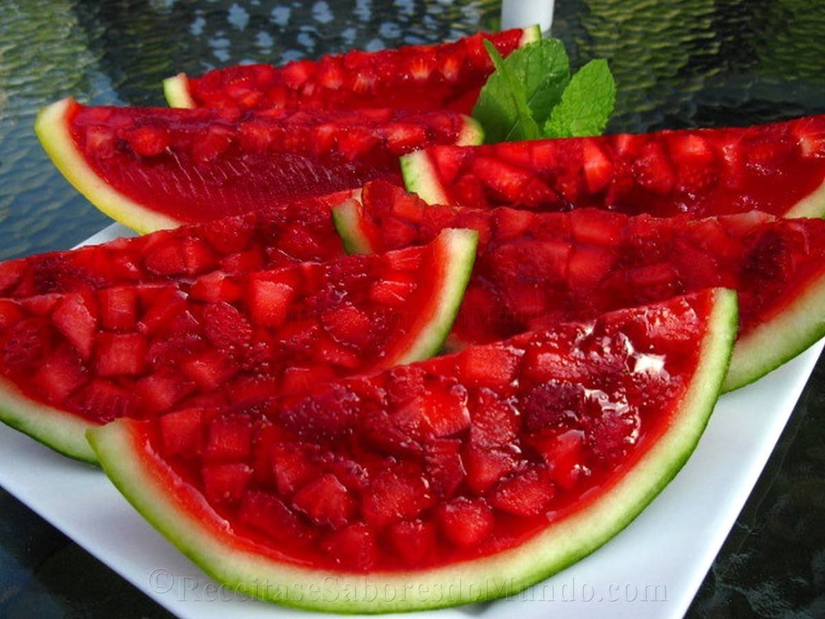 Арбузное желе
