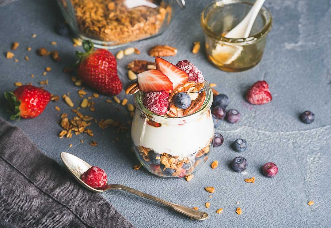 Nuts Yogurt texture