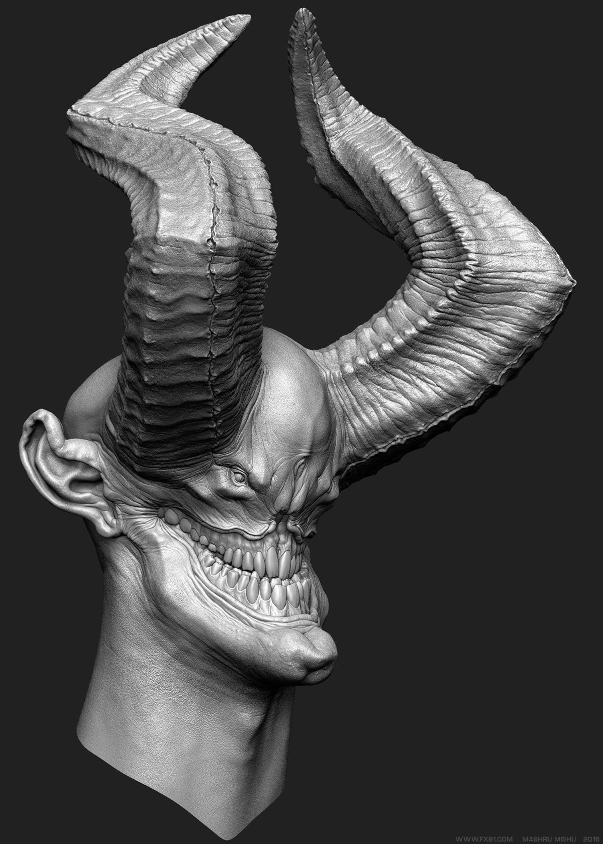 Рога Zbrush