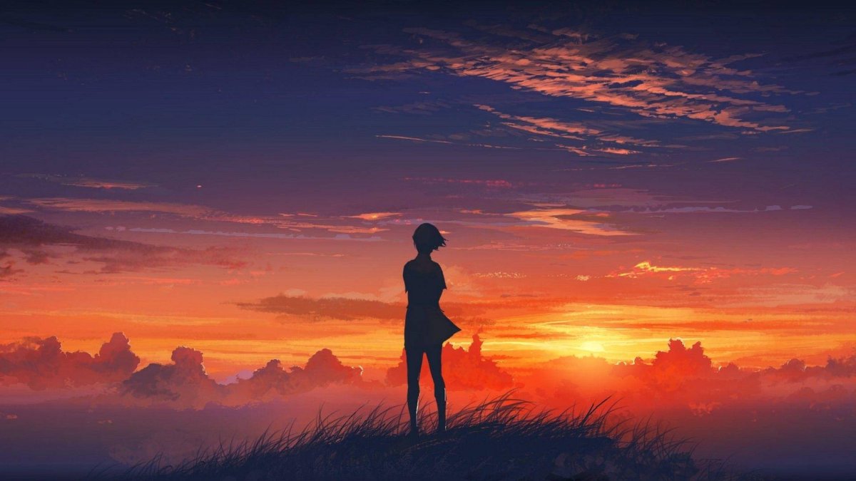 Everlasting Summer закат Лена