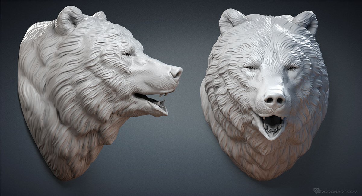 Медведь Zbrush
