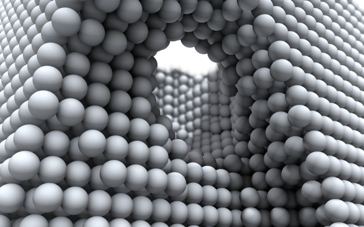 Белые шары 3d