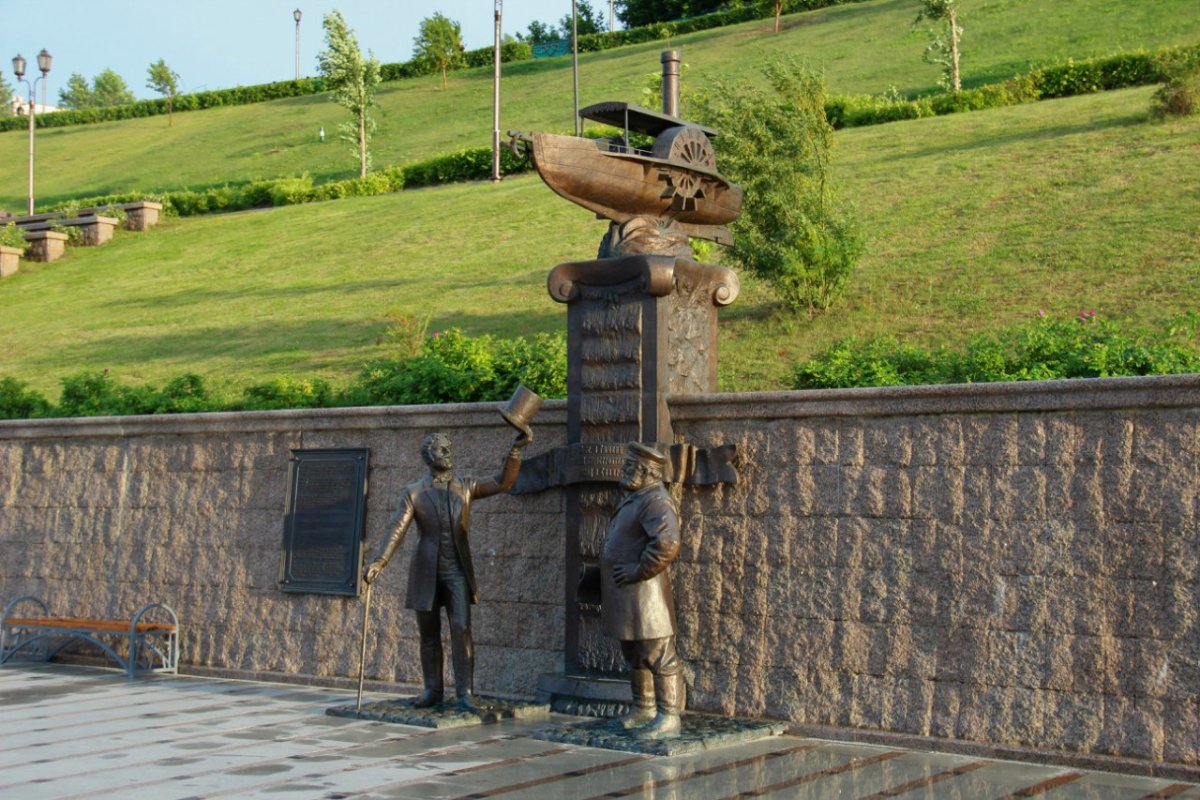 Набережная исторические памятники Тюмень
