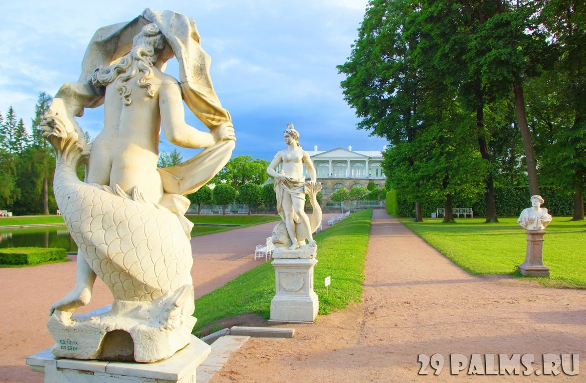 Царское село парк статуи