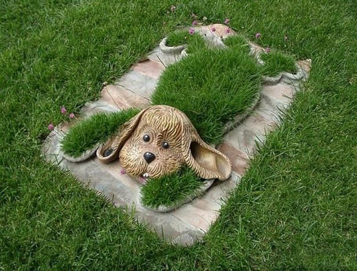 Клумбы в виде животных