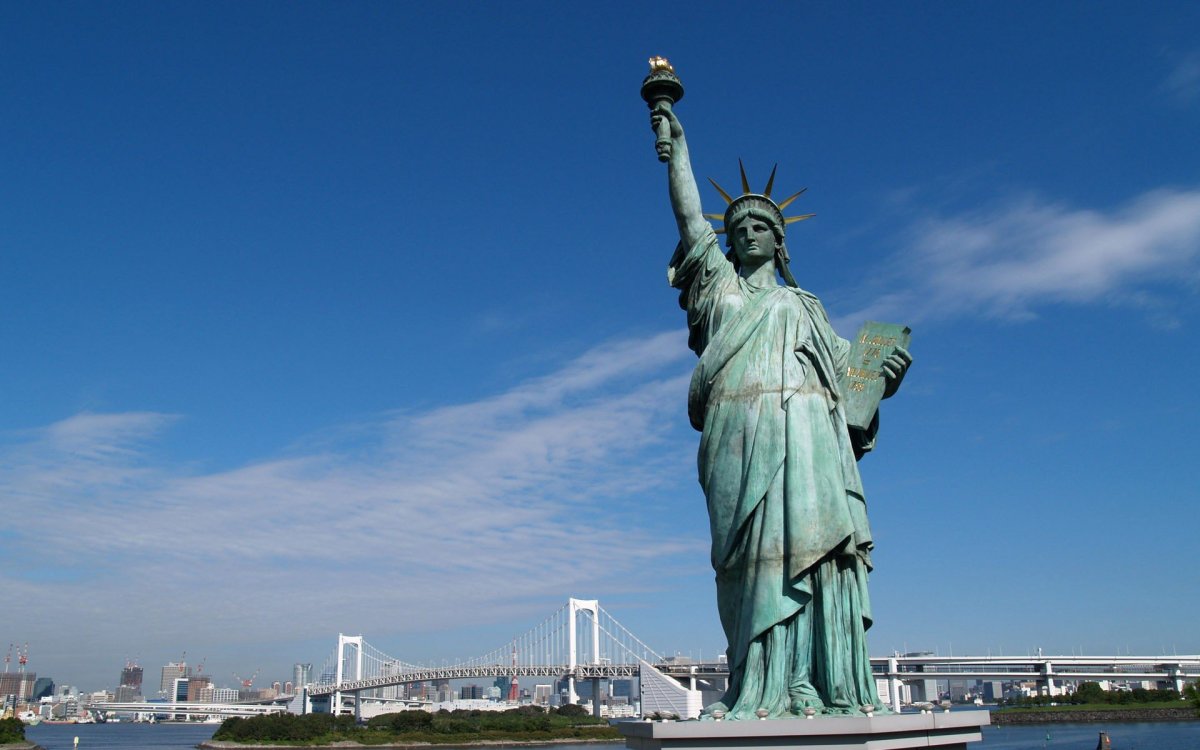 США Нью-Йорк статуя свободы