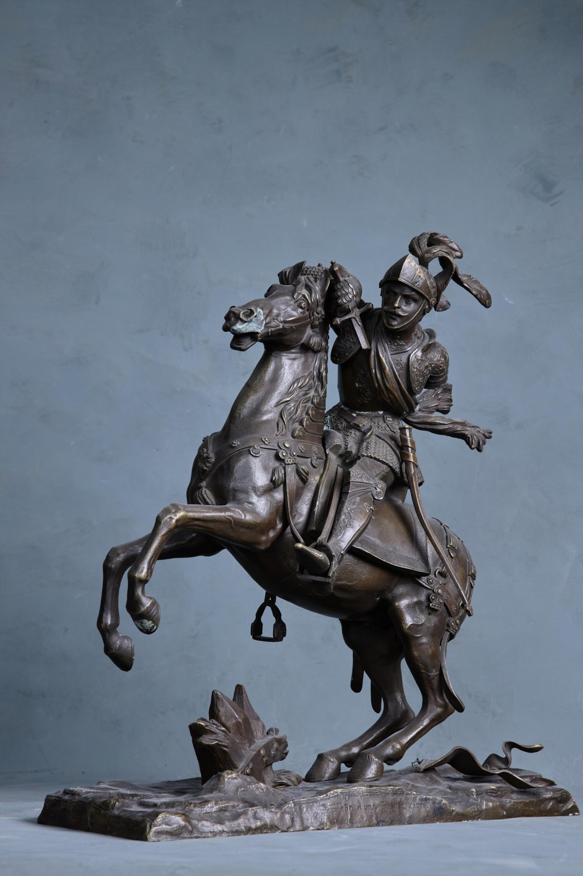 Петр Клодт. Николай i на коне. 1850. Бронза