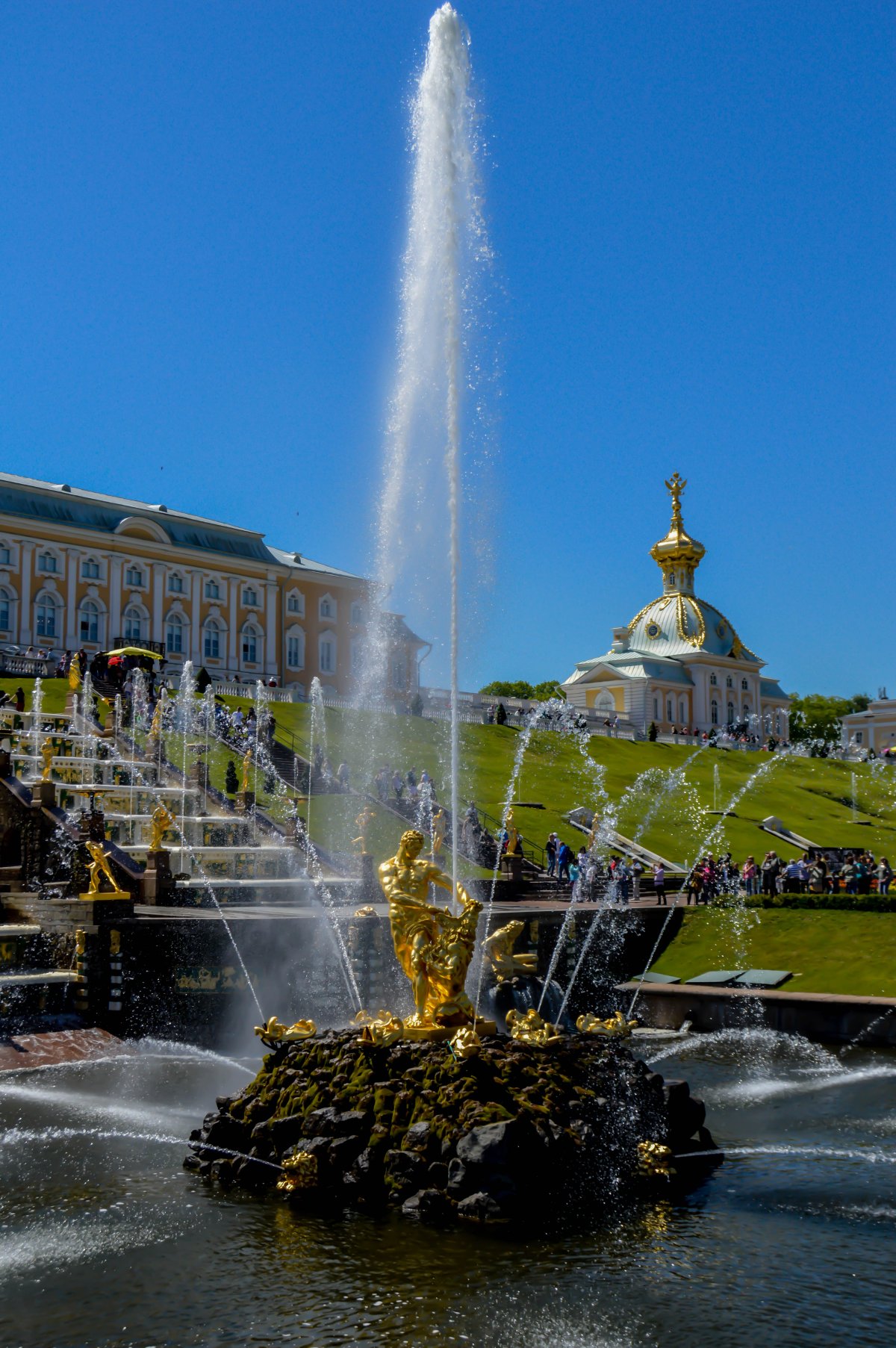 Царское село фонтаны Самсон
