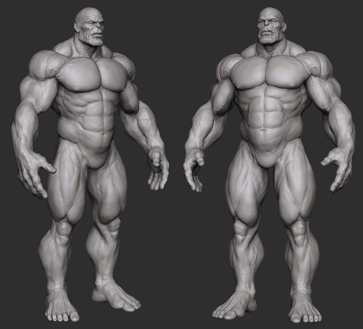 Thanos референс Zbrush