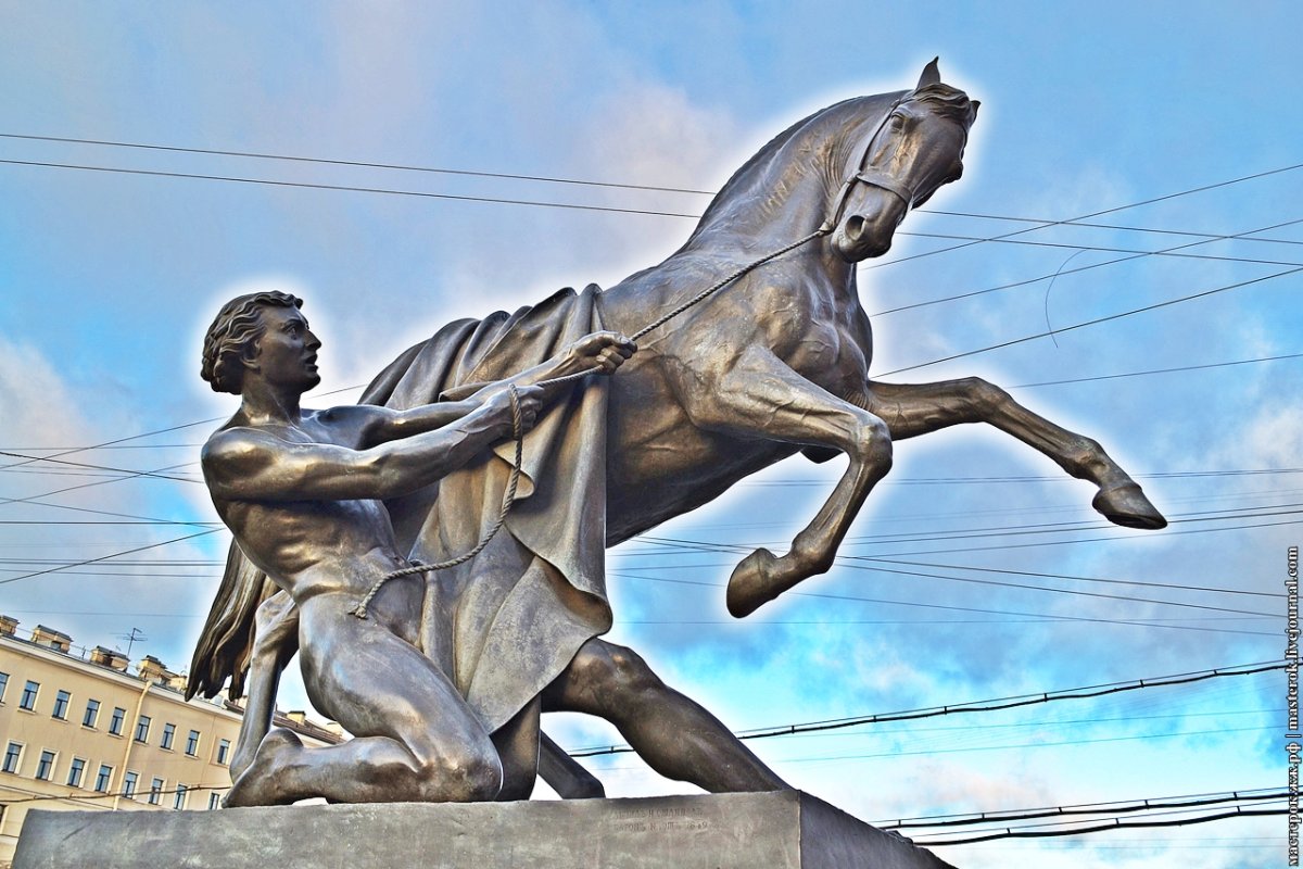 Аничков мост кони Клодта