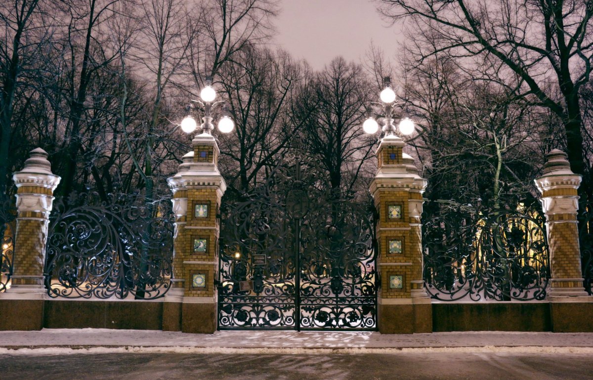 Летний сад в Санкт-Петербурге зима