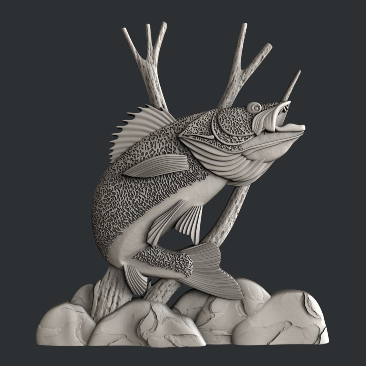 3d model for ARTCAM рыбы