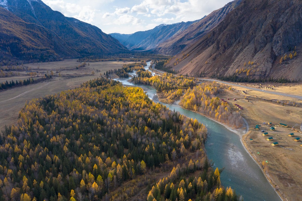 Фото деревни осень Республика альиай