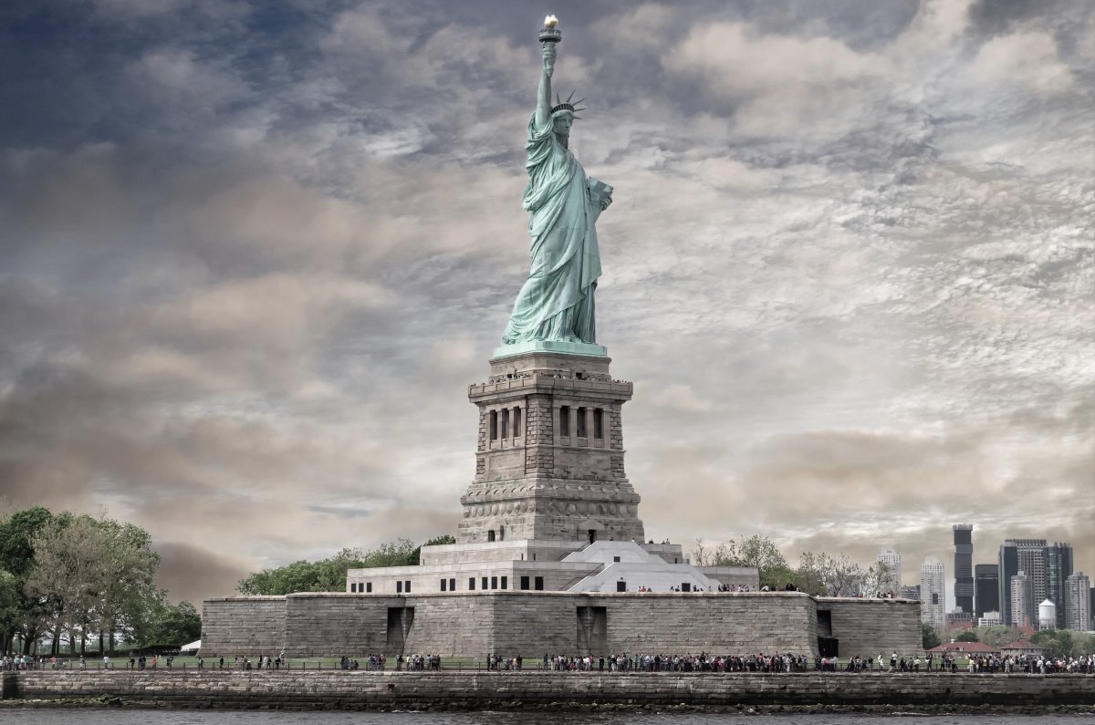 США Нью-Йорк статуя свободы