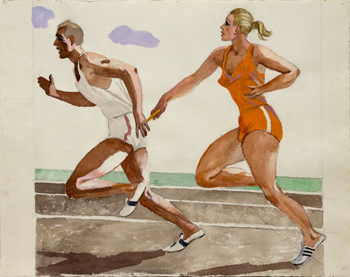 Александр Дейнека («эстафета», 1947).