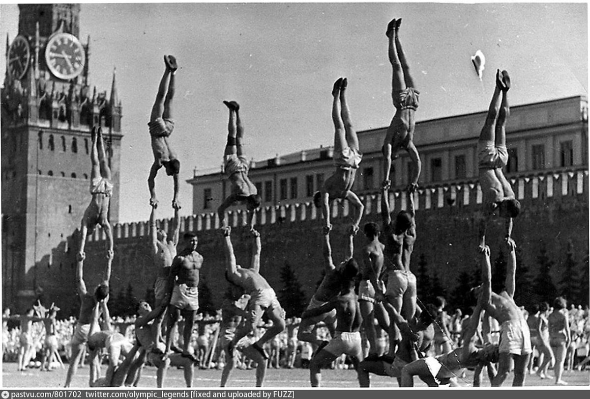 Парад физкультурников в Москве в 1938